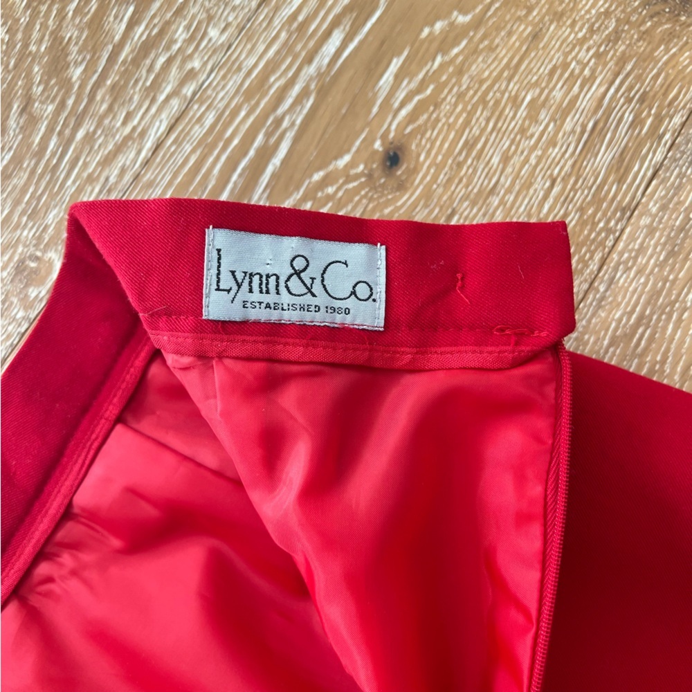 Lynn&Co Wool Red Midi Skirt - Picture 9 of 12